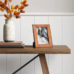 4" X 6" Vertical Sides Natural Frame Antique Wood - Thresholdâ˘