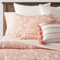 12pc Floral Boho Comforter & Sheets Set Terracotta Pink - Threshold™ -Threshold Home Furniture Store GUEST f3330df4 d165 44ef 87fd 293b2d10cfce