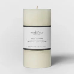 Pillar Candle Soft Cotton White - Threshold™ -Threshold Home Furniture Store GUEST f4713196 2100 4643 9a46 22b33129a00c