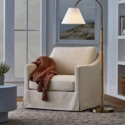 Rattan Wrap Arc Floor Lamp Brass (Includes LED Light Bulb) - Threshold™ Designed With Studio McGee 3 Rattan Wrap Arc Floor Lamp Brass (Includes LED Light Bulb) - Threshold™ Designed With Studio McGee -Threshold Home Furniture Store GUEST f4ed067b 7482 4d63 b728 f9f017a4815b