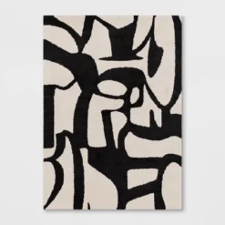Abstract Inkblot Rug Black/White - Threshold™ 5 Abstract Inkblot Rug Black/White - Threshold™ -Threshold Home Furniture Store GUEST f515f58c 4fc4 473d 8b9e f1ee81b22a0b