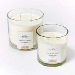 Clear Glass Santal & Ginger Candle White - Threshold™ Designed With Studio McGee 5 Clear Glass Santal & Ginger Candle White - Threshold™ Designed With Studio McGee -Threshold Home Furniture Store GUEST f8468f42 e11b 4265 be90 0b4528f7c8a3