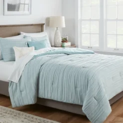 5pc Woven Diamond Comforter Beddding Set - Thresholdâ˘