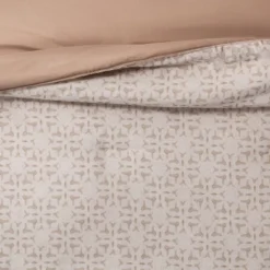 5pc Printed Geo Comforter Set Assorted Beiges - Threshold™ -Threshold Home Furniture Store GUEST f9dfac92 e15a 415a 99e4 327391e798a5