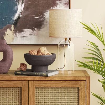 Glass Table Lamp with Open Base and Natural Shade - Threshold™ Glass Table Lamp With Open Base And Natural Shade - Threshold™ -Threshold Home Furniture Store GUEST faa58f8a 9a1d 48d8 aafb 21218b4bd6cb