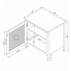 Duxbury Nightstand With Storage Black - Threshold™ -Threshold Home Furniture Store GUEST fab1f540 5194 47ad 89df 62ec8264ae2c