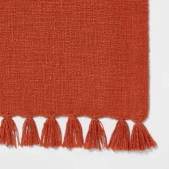 90" X 20" Cotton Textured Table Runner Dark Orange - Threshold™ 3 90" X 20" Cotton Textured Table Runner Dark Orange - Threshold™ -Threshold Home Furniture Store GUEST fbe16b85 bebb 44dd 9307 68f673608655
