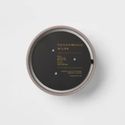 15oz Ceramic Jar 3-Wick Black Label Cedarwood Musk Candle - Threshold™ -Threshold Home Furniture Store GUEST fc8996de 3023 4a2d 9f4c 9e684ced1ffe