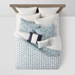 12pc Reversible Paisley Print Comforter & Sheets Set Blue/Dark Teal Blue - Threshold™ -Threshold Home Furniture Store GUEST fe253a34 1700 4fed 8295 3a12639e7b99